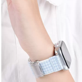 竹繊維混ギンガム Apple Watchバンド 商品参考画像 1