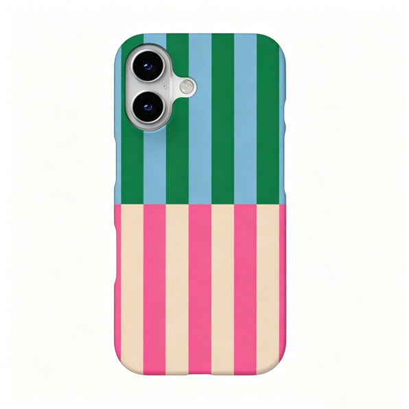 Plaid iPhone Case, Korean Style, Matte, 4 Colors Available