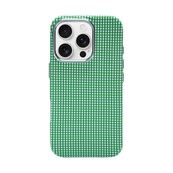 Checkered Carbon Fiber MagSafe iPhone Case