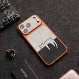 くつろぎねこ柄iPhoneケース デザイン・使用イメージ 2