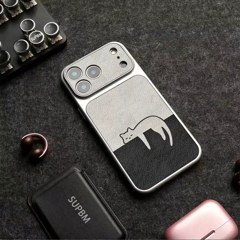 くつろぎねこ柄iPhoneケース デザイン・使用イメージ 4