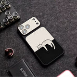 くつろぎねこ柄iPhoneケース デザイン・使用イメージ 5