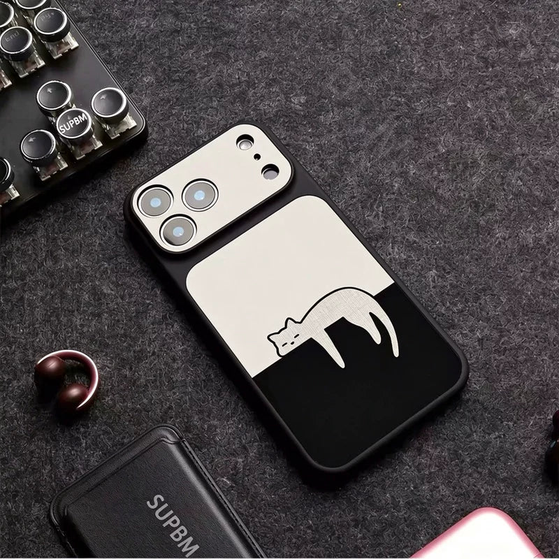 くつろぎねこ柄iPhoneケース デザイン・使用イメージ 5