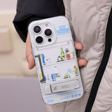 ミニ家電モチーフ 可動スタンド iPhoneケース 使用・構造イメージ 12