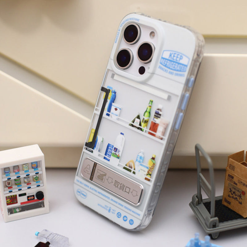 ミニ家電モチーフ 可動スタンド iPhoneケース 使用・構造イメージ 16
