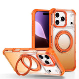 回転リング グラデーション iPhoneケース オレンジ