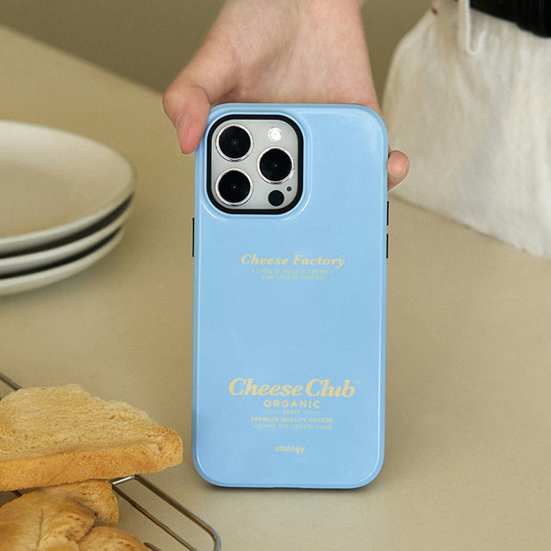 オリジナルチーズ立体デザイン二重構造フィルム加工マグネットスマホケース