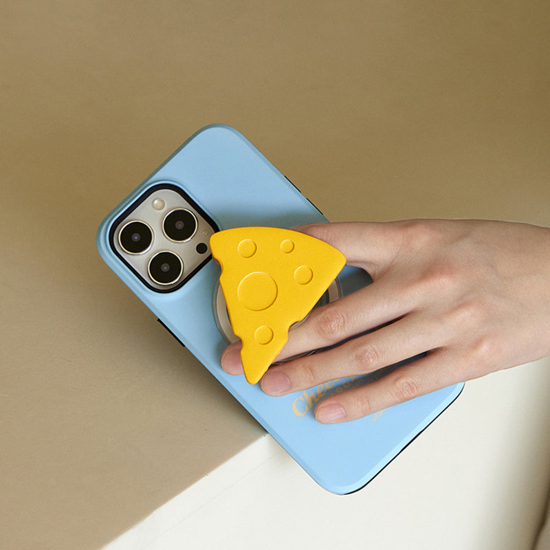 オリジナルチーズ立体デザイン二重構造フィルム加工マグネットスマホケース