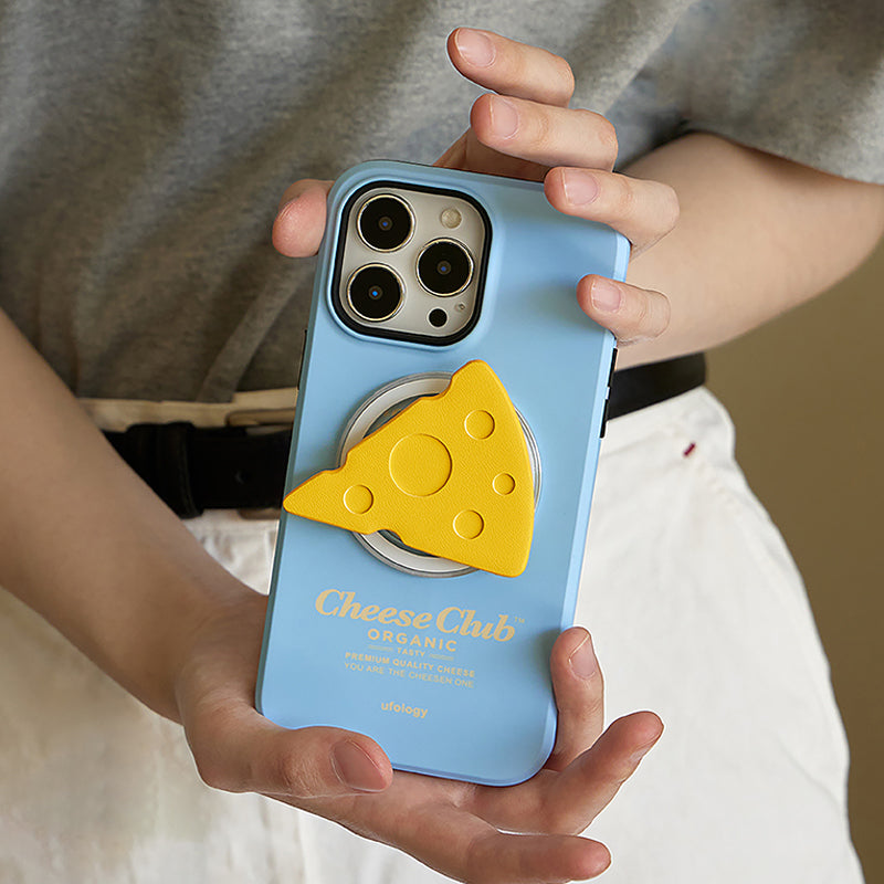 オリジナルチーズ立体デザイン二重構造フィルム加工マグネットスマホケース