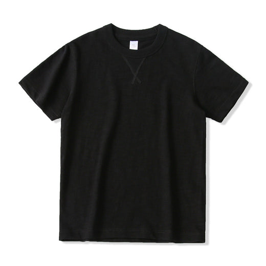 ヘビーウェイト スラブ Tシャツ ブラック 正面
