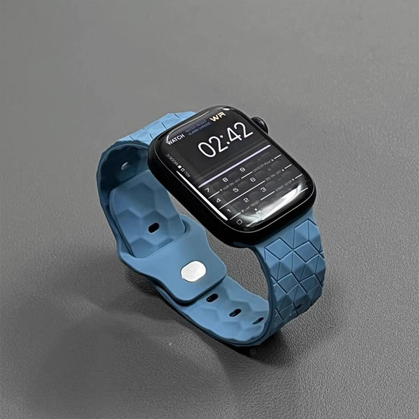 Diamond Quilted Silicone Apple Watch Band