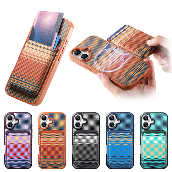 Leather-look MagSafe Card Holder iPhone Case