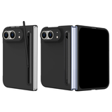 ブラック・ケース一体型保護フィルム・ペン付きのiPhone Duoケース
