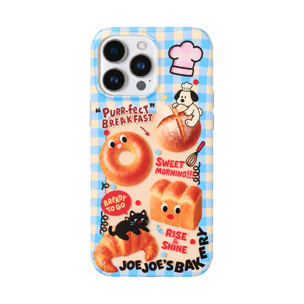 マット ベーカリーケース(単品)のベーカリーモチーフ アクセサリー対応 iPhoneケース、実物の柄と付属品の参考画像