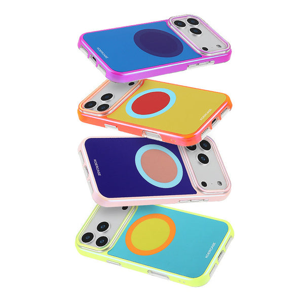 MagSafe Compatible Bicolor iPhone Case Colorful