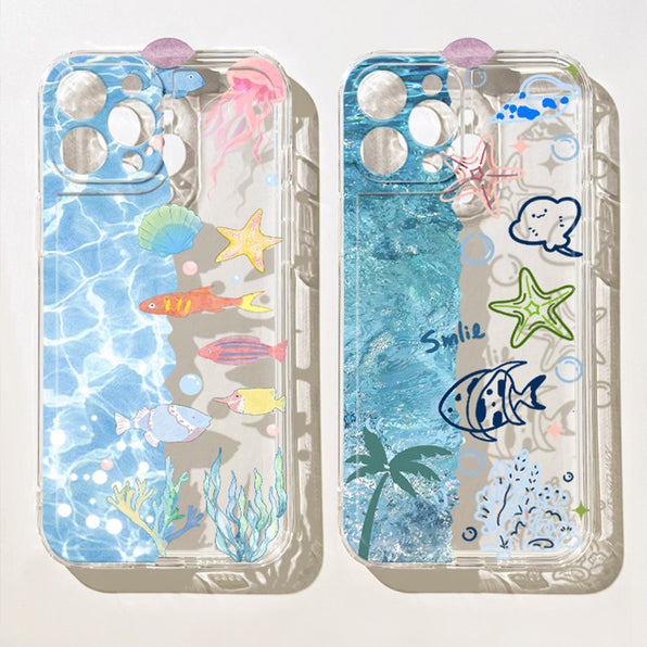 Summer Ocean Clear iPhone Case