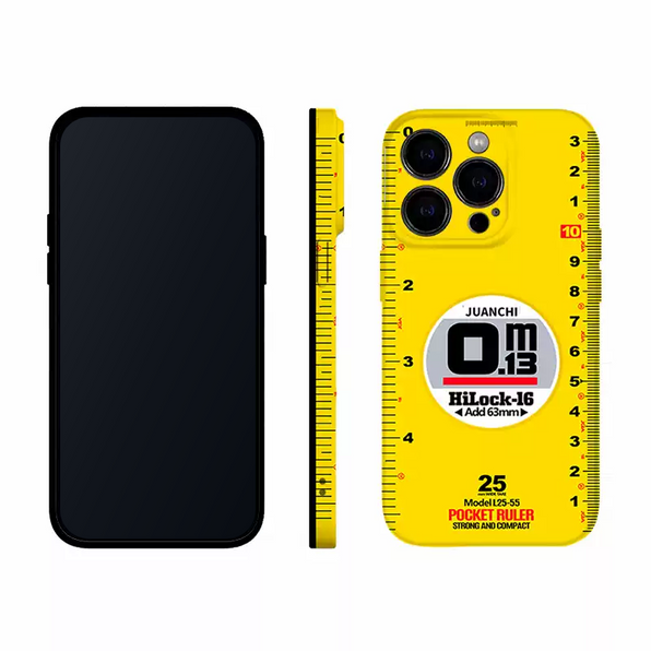 ルーラーデザイン iPhoneケース 前面 側面 背面イメージ