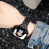 Apple Watch ドットバンド シリコン 着用イメージ 韓国風 かわいい