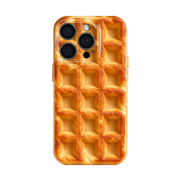 プレーンワッフル(ハードケース) 立体ワッフル iPhoneケース 正面