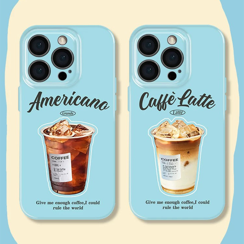 アイスコーヒーグラフィック カラフル iPhoneケースの商品画像 2