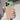 ドーパミンカラー ガラス iPhoneケース ホワイト×ピンク バイカラー