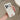 ホワイトのふわふわファー調iPhoneケース