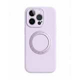 ライトパープルの360度回転リングスタンド付きiPhoneケース