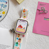Apple Watch 米珠 ハンドメイドバンド ピクセルタウン カラフルなビーズ編みデザイン 全11機種対応 Miyuki ガラスビーズ
