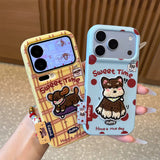 立体ドッグ刺繍 レザー調 iPhoneケース 2デザインの商品画像 2