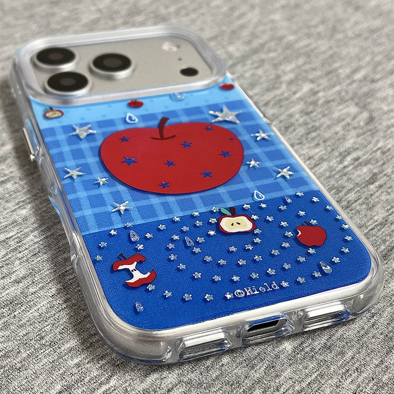 ブルーチェック アップル iPhoneケース | NUVECOR