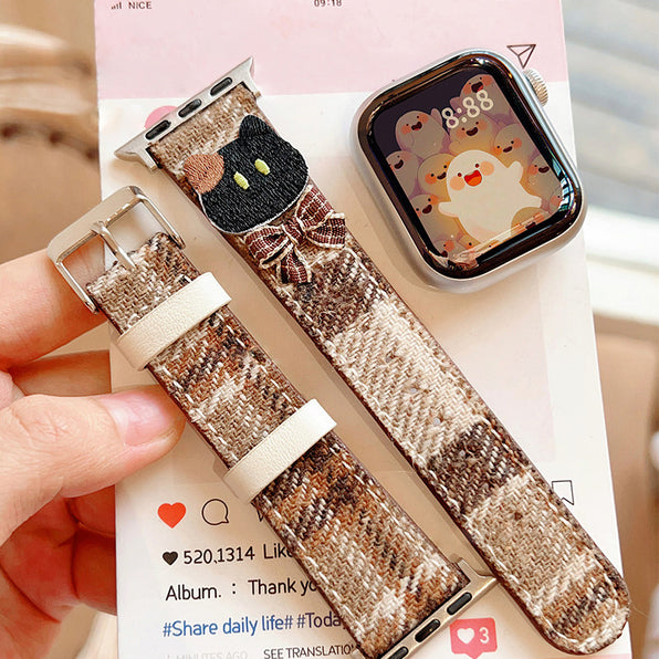 Plaid Tweed Apple Watch Band