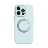 ペールミントの360度回転リングスタンド付きiPhoneケース
