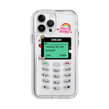クリアアクリルソフト レトロ携帯モチーフ iPhoneケース 正面