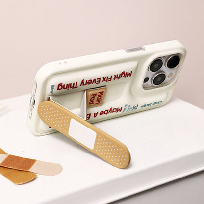 ユニークなバンドエイドモチーフスタンド一体型スマホケース