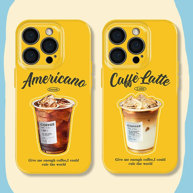 アイスコーヒーグラフィック カラフル iPhoneケースの商品画像 4