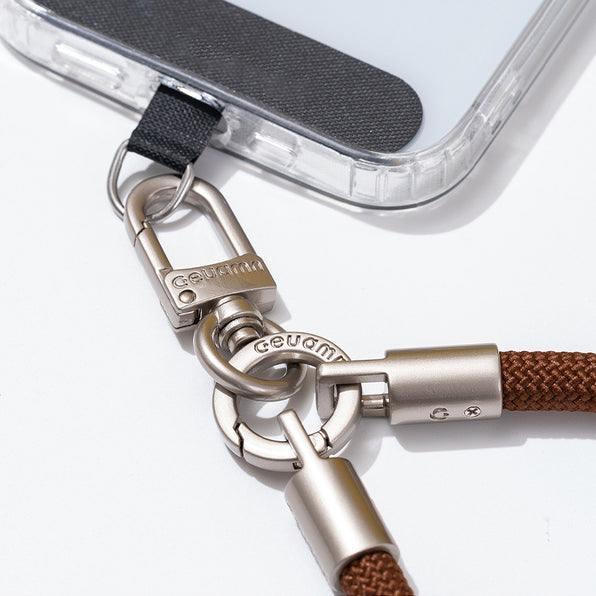 Smartphone wrist strap braided