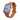 ブラウンの肉球モチーフ マグネット式Apple Watchバンド 白背景商品画像