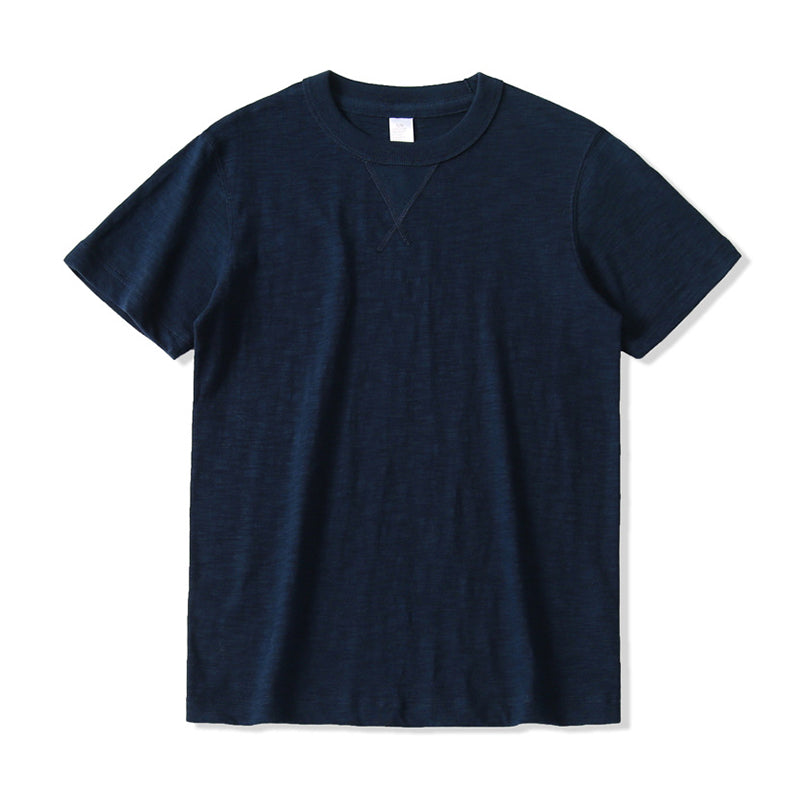 ヘビーウェイト スラブ Tシャツ ネイビー 正面