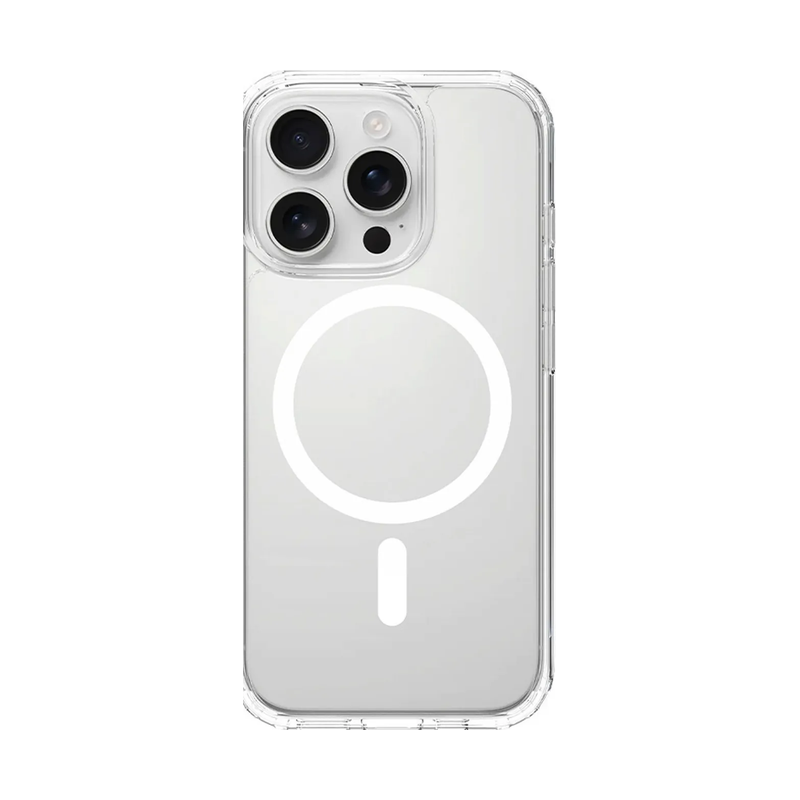 マグネット対応クリアアクリル レトロ携帯モチーフ iPhoneケース 正面
