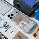 iPhone ケース ペーパーマウンテン柄 アートデザイン × クリア 紙メモコラージュ iPhone 15/16/17 全9機種対応 MagSafe対応 デジタルノマド おしゃれ
