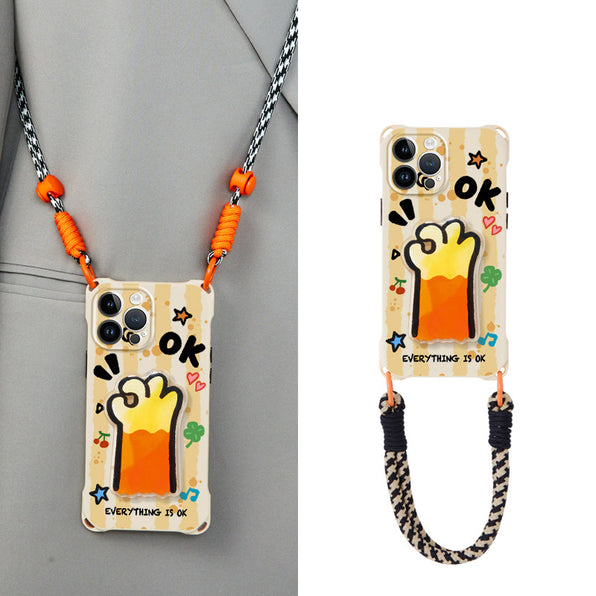 iPhone Case Cartoon with Stand and Strap