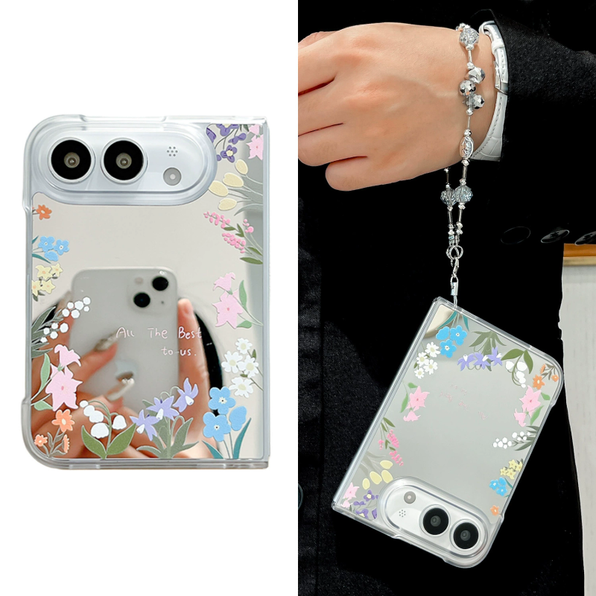 花柄ミラー iPhone Duoケース 商品参考画像 3