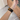 ブラックデニムの面ファスナー Apple Watchバンド装着参考画像