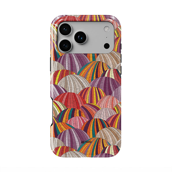 Embroidered Print iPhone Case Dual Layer Shockproof