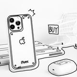 落書き風 手描きライン iPhoneケース ディテール 2