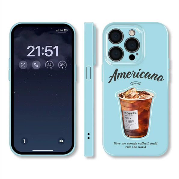 アイスコーヒーグラフィック カラフル iPhoneケースの商品画像 6