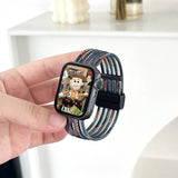 デニムレインボー の ナイロンループ Apple Watch バンド