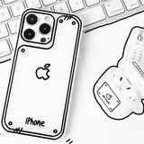 落書き風 手描きライン iPhoneケース ディテール 3