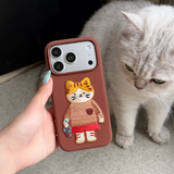 刺繍アニマル iPhoneケース 使用イメージ 1