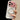 iPhone ケース バイカラー ライトブルー×レッド マットクリア リングスタンド